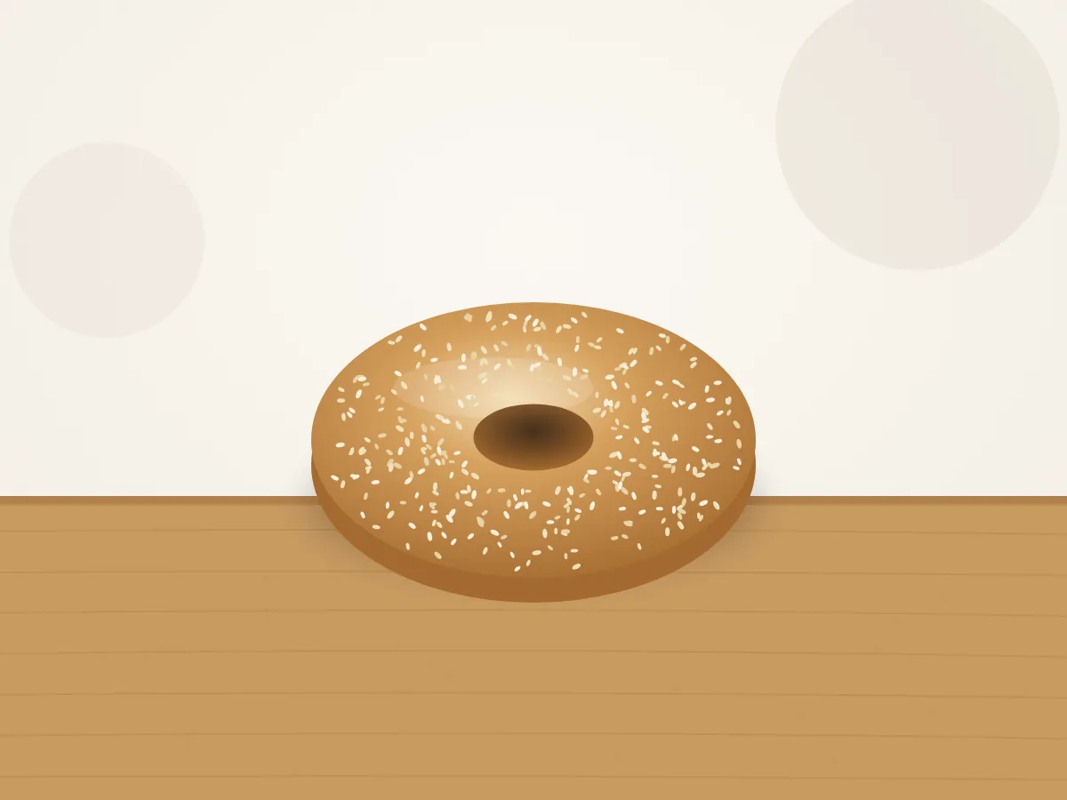 Illustration of Sesame Bagel