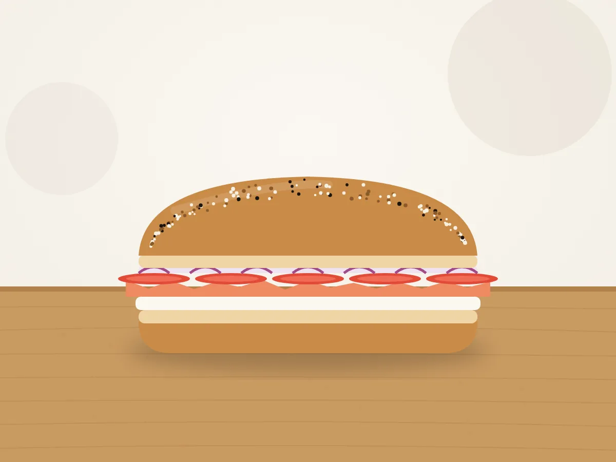 Illustration of The Classic Lox