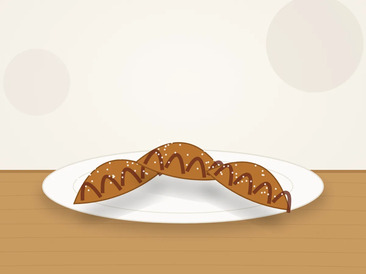 Illustration of Rugelach (3 pieces)